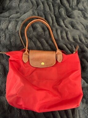 Longchamp red tote